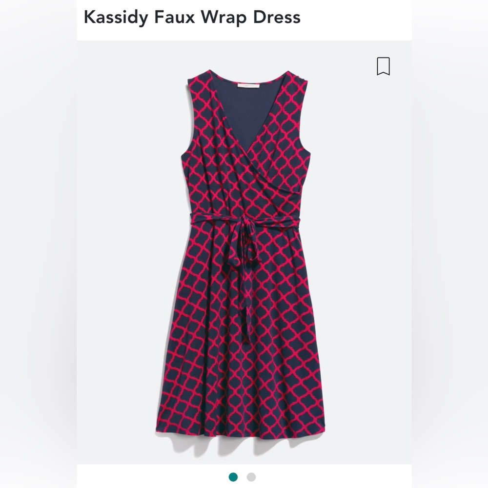 Faux wrap dress